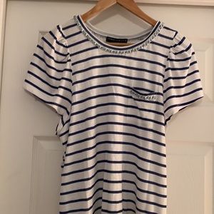 Generation Love Jones Chain Blue Stripe Tee